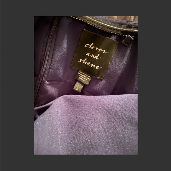 Clover and Sloane Off-the-Shoulder Cocktail Dress | Color: Navy Blue | Size: S - Picture 6 of 6